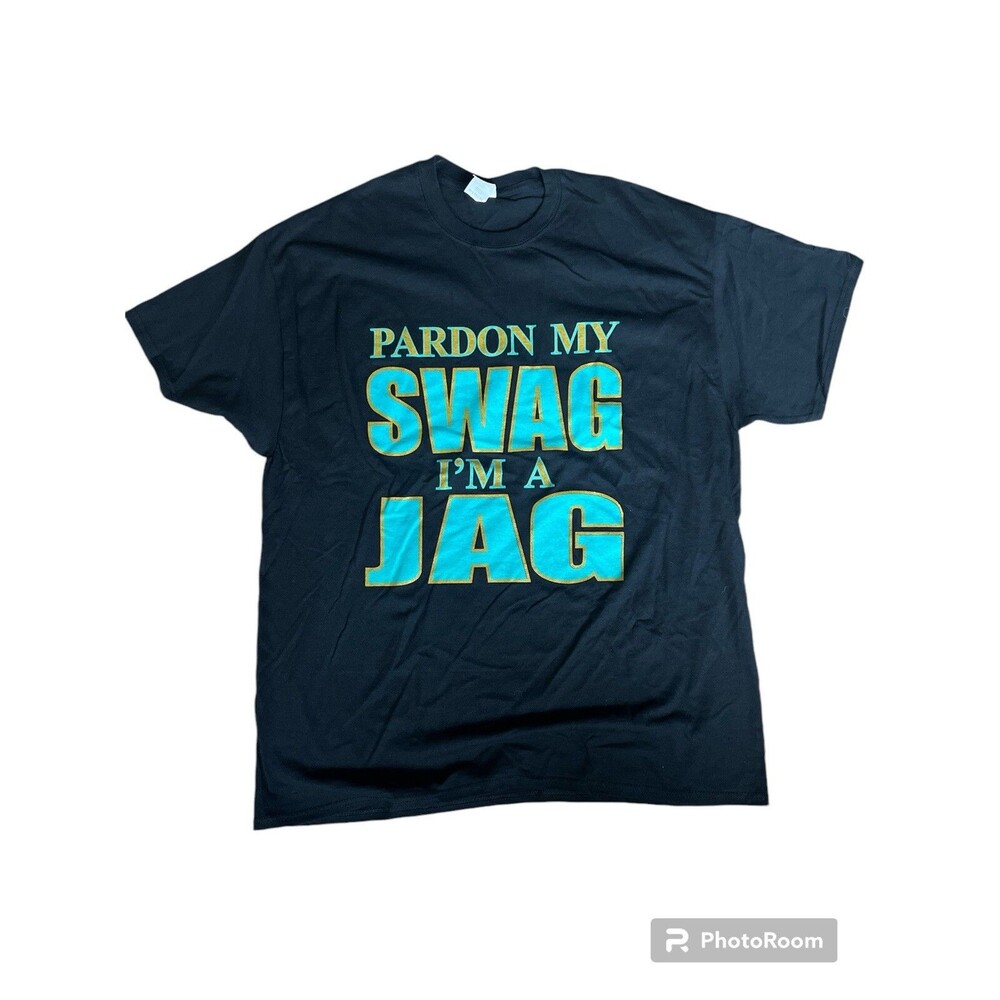 JACKSONVILLE JAGUARS Men's XL Black Short Sleeve Graphic T-Shirt NFL Swag